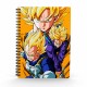 Libreta efecto 3d saiyans dragon ball z